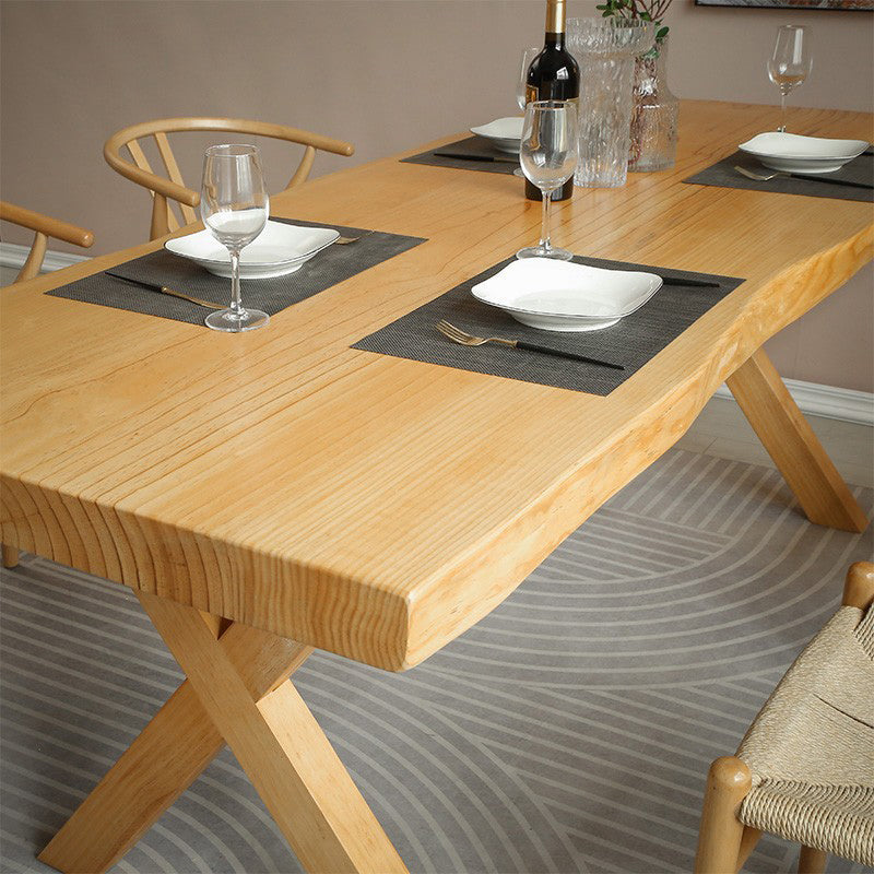 1/5 Pcs Solid Wood Dining Furniture Modern Style Dining Set for Home