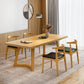 Modern Solid Wood Furniture 1/2/5/7 Pcs Standard Height Dining Room Table Set in Natural 5 Pieces: Table, 4 Wood Chairs Clearhalo 'Dining Room Sets' 'Dining Tables & Seating' 'dining_room_set' 'furn' 'furn_dining_room_set' 'Furniture' 'Kitchen & Dining Furniture' 6711998