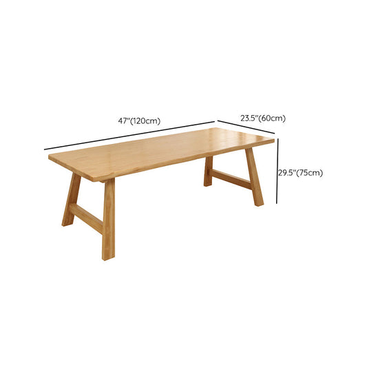 Contemporary Solid Wood Furniture 1/2/5/7 Pcs Dining Room Table Set in Natural