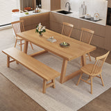 Modern Solid Wood Furniture 1/2/3/4/5/6/7 Pcs Standard Height Dining Room Table Set