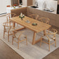 Modern massief houten meubels 1/2/3/4/5/6/7 PCS Standaardhoogte eetkamertafel set