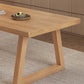 Modern massief houten meubels 1/2/3/4/5/6/7 PCS Standaardhoogte eetkamertafel set