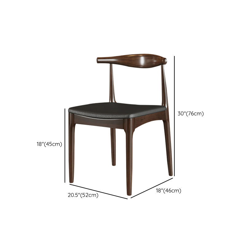 Mobili in legno massiccio marrone con sedie a corno di mucca 1/5/7 PC set di dinette moderna