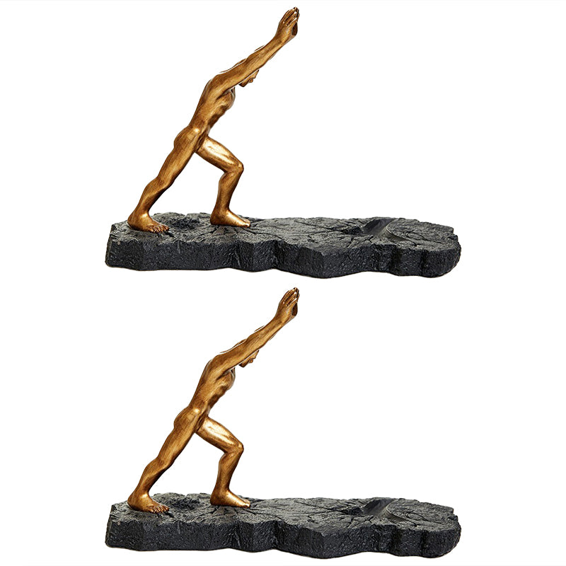 メタルカウンタートップワイングラスラックモダンゴールドワインボトルホルダー-10.6 "x4.3" x7.5 "