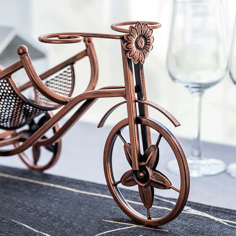 Metal Countertop Wine Glass Rack Modern Wine Bottle Holder -13.2"L x 4.7"W x 7.7"H Clearhalo 'furn' 'furn_wine_racks' 'Furniture' 'Kitchen & Dining Furniture' 'Wine Racks' 'wine_racks' 6712554