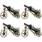 Metal Countertop Wine Glass Rack Modern Wine Bottle Holder -13.2"L x 4.7"W x 7.7"H Wine Bottle Rack Bronze 4 Piece Set Clearhalo 'furn' 'furn_wine_racks' 'Furniture' 'Kitchen & Dining Furniture' 'Wine Racks' 'wine_racks' 6712567