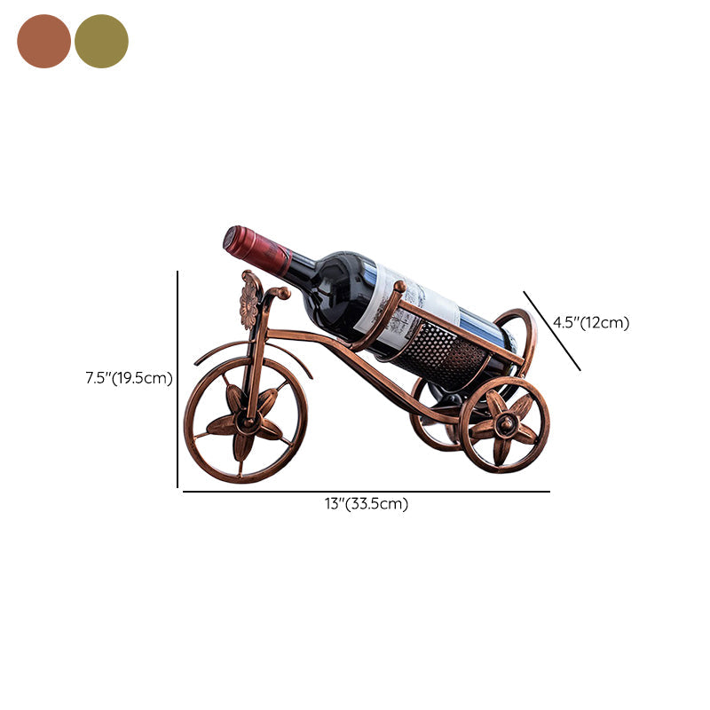 Metal Countertop Wine Glass Rack Modern Wine Bottle Holder -13.2"L x 4.7"W x 7.7"H Clearhalo 'furn' 'furn_wine_racks' 'Furniture' 'Kitchen & Dining Furniture' 'Wine Racks' 'wine_racks' 6712571