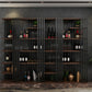 Metal Floor Bottle Wine Rack Contemporary Wine Holder with Storage Shelves Clearhalo 'furn' 'furn_wine_racks' 'Furniture' 'Kitchen & Dining Furniture' 'Wine Racks' 'wine_racks' 6712575