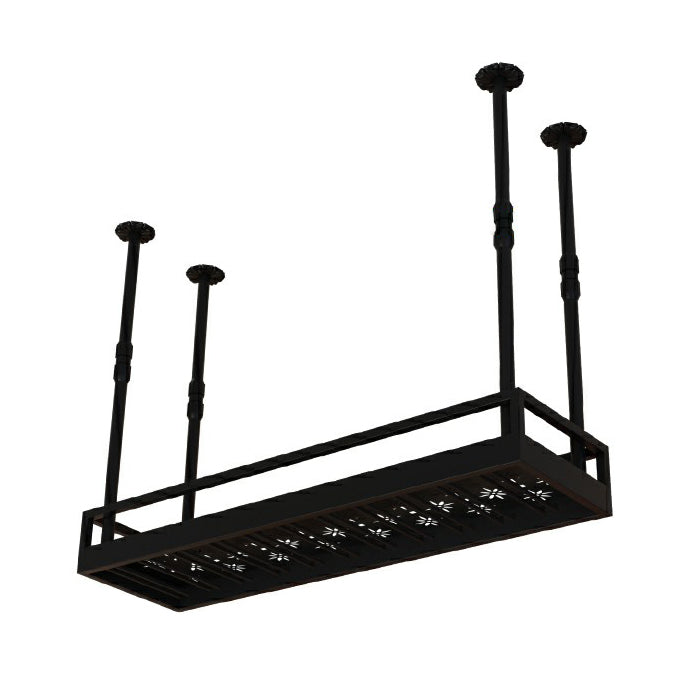 Metaalhangende wijnhouder Rack Modern Wine Rack Kit -39.4 "L x 13,8" W x 5,9 "H H