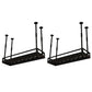 Metaalhangende wijnhouder Rack Modern Wine Rack Kit -39.4 "L x 13,8" W x 5,9 "H H