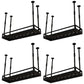 Metaalhangende wijnhouder Rack Modern Wine Rack Kit -39.4 "L x 13,8" W x 5,9 "H H