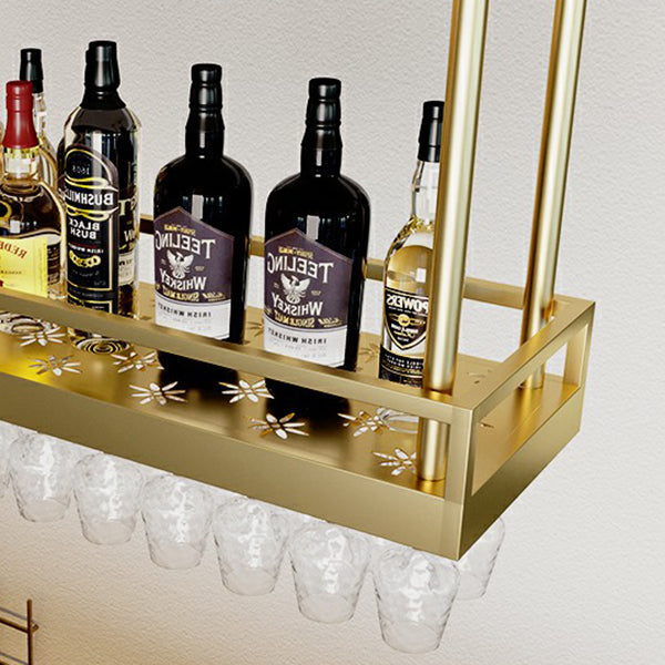 Metaalhangende wijnhouder Rack Modern Wine Rack Kit -39.4 "L x 13,8" W x 5,9 "H H