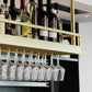 Metaalhangende wijnhouder Rack Modern Wine Rack Kit -39.4 "L x 13,8" W x 5,9 "H H