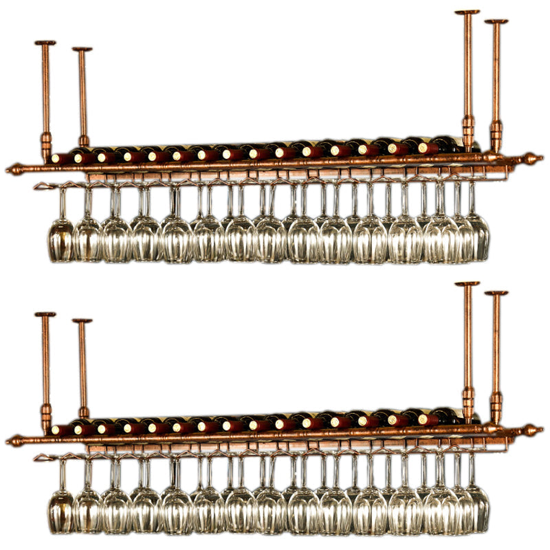 Metaalhangende wijnhouder Rack Modern Wine Rack Kit -59 "L X 11.8" W X 3.1 "H H