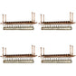 Metal Hanging Wine Holder Rack Modern Wine Rack Kit -59"L x 11.8"W x 3.1"H Brass 4 Piece Set Clearhalo 'furn' 'furn_wine_racks' 'Furniture' 'Kitchen & Dining Furniture' 'Wine Racks' 'wine_racks' 6712615