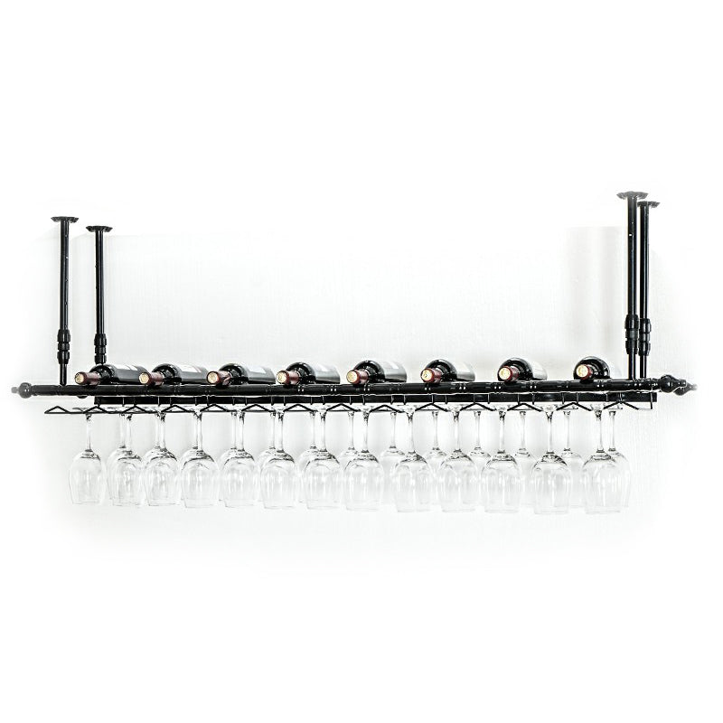 Metaalhangende wijnhouder Rack Modern Wine Rack Kit -59 "L X 11.8" W X 3.1 "H H