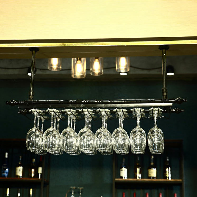 Metaalhangende wijnhouder Rack Modern Wine Rack Kit -59 "L X 11.8" W X 3.1 "H H