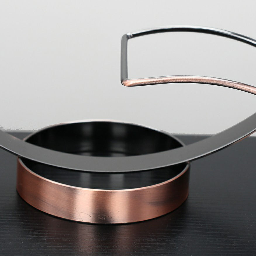 Porta bottiglia da tavolo moderna porta bottiglia di vino in metallo per soggiorno