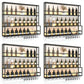 Modern Metal Wine Rack Wall Mounted Wine Bottle & Glass Rack for Living Room