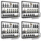 Modern Metal Wine Rack Wall Mounted Wine Bottle & Glass Rack for Living Room
