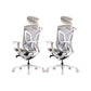 Arms Included Office Chair Modern Adjustable Seat Height Swivel Chair with Wheels Grey 2 Piece Set Clearhalo 'furn' 'furn_office_chair' 'Furniture' 'Office Chairs' 'Office Furniture' 'office_chair' 6715519
