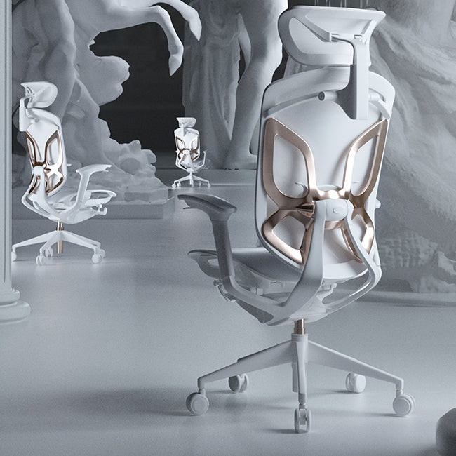 Arms Included Office Chair Modern Adjustable Seat Height Swivel Chair with Wheels Clearhalo 'furn' 'furn_office_chair' 'Furniture' 'Office Chairs' 'Office Furniture' 'office_chair' 6715520