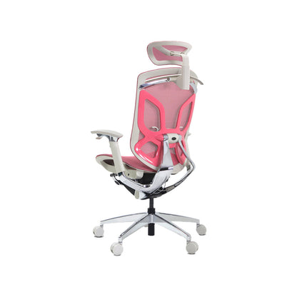 Arms Included Office Chair Modern Adjustable Seat Height Swivel Chair with Wheels Pink 1 Piece Clearhalo 'furn' 'furn_office_chair' 'Furniture' 'Office Chairs' 'Office Furniture' 'office_chair' 6715527