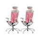 Arms Included Office Chair Modern Adjustable Seat Height Swivel Chair with Wheels Pink 2 Piece Set Clearhalo 'furn' 'furn_office_chair' 'Furniture' 'Office Chairs' 'Office Furniture' 'office_chair' 6715529