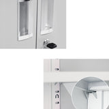 Moderne Stahlschrankverriegelungsschubladen und Aufbewahrungsschrank