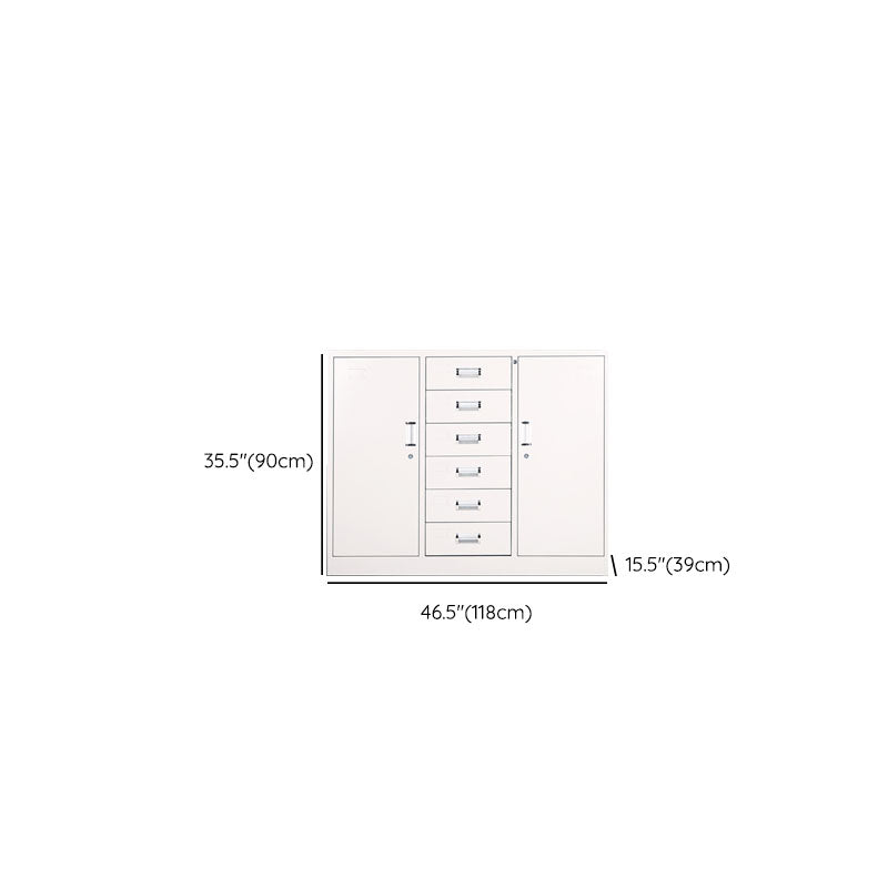 Moderne Stahlschrankverriegelungsschubladen und Aufbewahrungsschrank