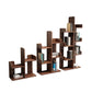 Modern Style Open Back Bookshelf Vertical Wooden Bookcase in Brown Clearhalo 'Bookcases' 'furn' 'furn_bookcases' 'Furniture' 'Office Furniture' 6715565