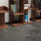 Modern Style Open Back Bookshelf Vertical Wooden Bookcase in Brown Clearhalo 'Bookcases' 'furn' 'furn_bookcases' 'Furniture' 'Office Furniture' 6715567