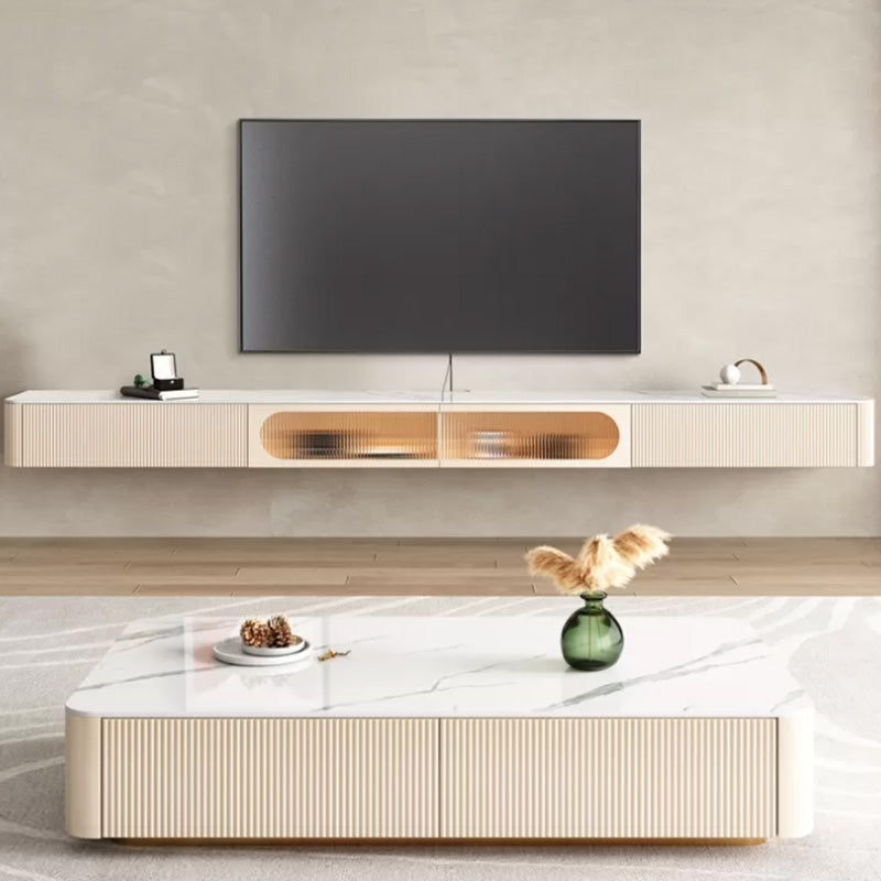 Modern Media Console TV Stand Stone TV Stand for Living Room Clearhalo 'furn' 'furn_tv_stands_entertainment_centers' 'Furniture' 'Living Room Furniture' 'TV Stands & Entertainment Centers' 'TV Stands & Media Storage Furniture' 'tv_stands_entertainment_centers' 6715595