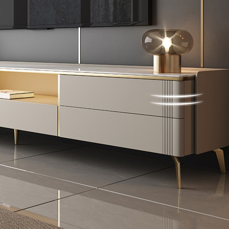 Stone TV Media Stand Consola de TV contemporánea para sala de estar