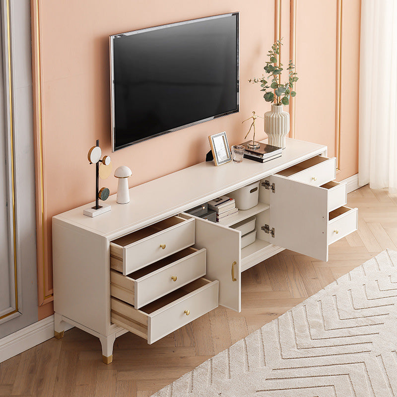 Solid Wood TV Media Console Modern TV Media Stand with 6 Drawers 79"L x 17"W x 27"H Clearhalo 'furn' 'furn_tv_stands_entertainment_centers' 'Furniture' 'Living Room Furniture' 'TV Stands & Entertainment Centers' 'TV Stands & Media Storage Furniture' 'tv_stands_entertainment_centers' 6715649