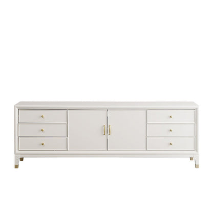 Solid Wood TV Media Console Modern TV Media Stand with 6 Drawers Clearhalo 'furn' 'furn_tv_stands_entertainment_centers' 'Furniture' 'Living Room Furniture' 'TV Stands & Entertainment Centers' 'TV Stands & Media Storage Furniture' 'tv_stands_entertainment_centers' 6715652