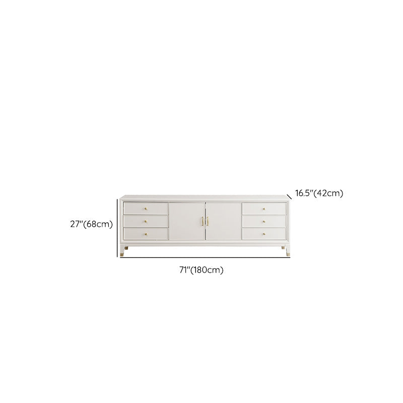 Solid Wood TV Media Console Modern TV Media Stand with 6 Drawers Clearhalo 'furn' 'furn_tv_stands_entertainment_centers' 'Furniture' 'Living Room Furniture' 'TV Stands & Entertainment Centers' 'TV Stands & Media Storage Furniture' 'tv_stands_entertainment_centers' 6715656