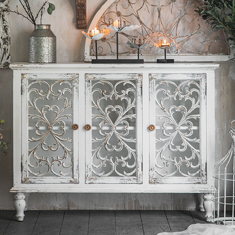 Tradizionale in legno in legno massiccio Porte in vetro armadio con le porte con porte