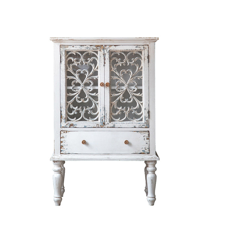 Tradizionale in legno in legno massiccio Porte in vetro armadio con le porte con porte