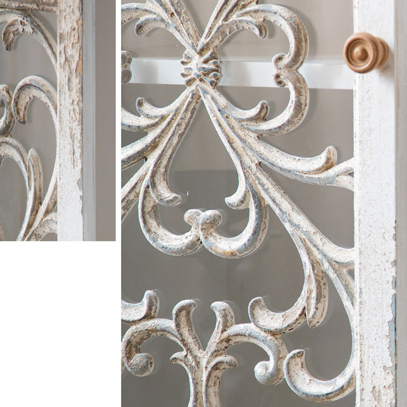 Tradizionale in legno in legno massiccio Porte in vetro armadio con le porte con porte