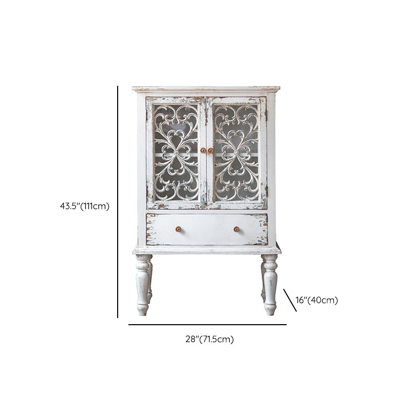 Tradizionale in legno in legno massiccio Porte in vetro armadio con le porte con porte