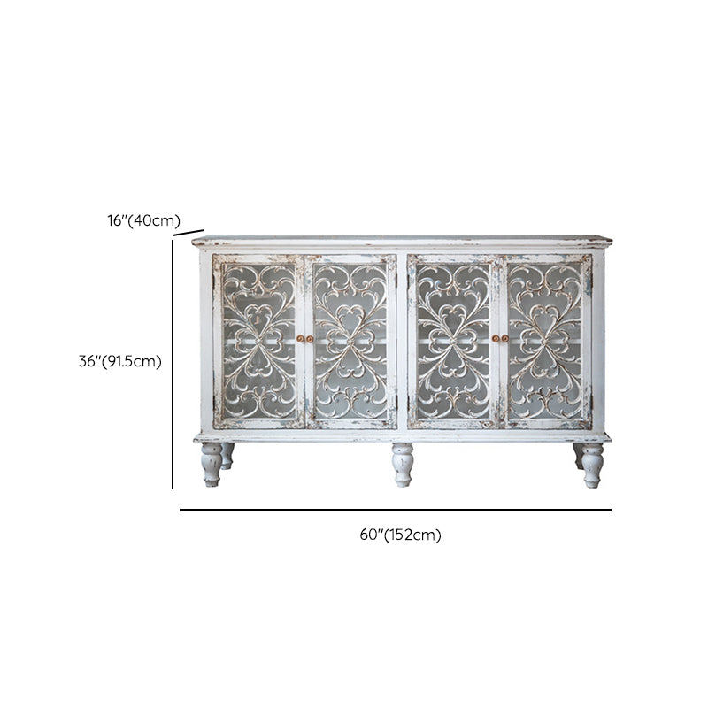 Tradizionale in legno in legno massiccio Porte in vetro armadio con le porte con porte