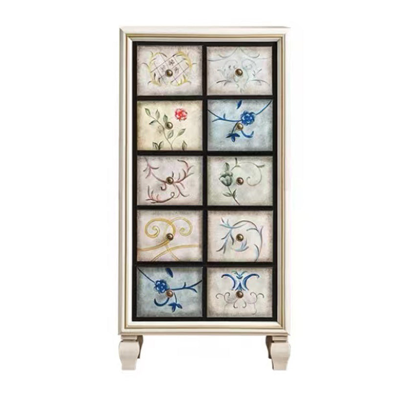 16.38/17.55 Width Coastal Storage Chest Dresser Solid Wood Dresser 24"L x 16.5"W x 47"H White Clearhalo 'Bedroom Furniture' 'Dressers & Chests' 'dressers_chests' 'furn' 'furn_dressers_chests' 'Furniture' 6716018
