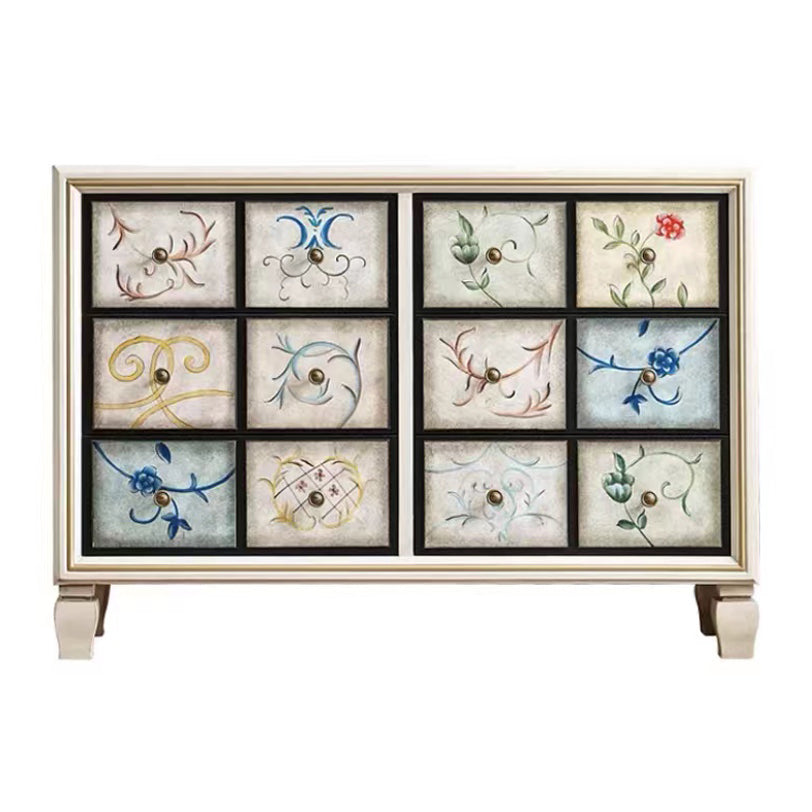 16.38/17.55 Width Coastal Storage Chest Dresser Solid Wood Dresser 47"L x 17"W x 35"H White Clearhalo 'Bedroom Furniture' 'Dressers & Chests' 'dressers_chests' 'furn' 'furn_dressers_chests' 'Furniture' 6716019