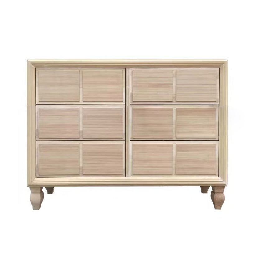 16.38/17.55 Width Coastal Storage Chest Dresser Solid Wood Dresser 47"L x 17"W x 35"H Natural Clearhalo 'Bedroom Furniture' 'Dressers & Chests' 'dressers_chests' 'furn' 'furn_dressers_chests' 'Furniture' 6716041