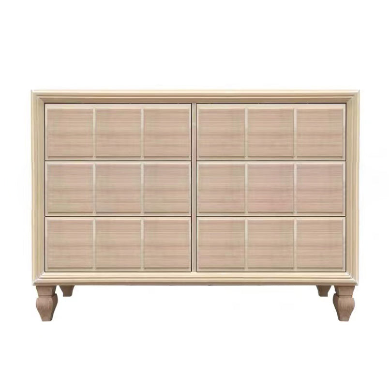 16.38/17.55 Width Coastal Storage Chest Dresser Solid Wood Dresser 49"L x 18"W x 35"H Natural Clearhalo 'Bedroom Furniture' 'Dressers & Chests' 'dressers_chests' 'furn' 'furn_dressers_chests' 'Furniture' 6716042