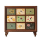 16.38/17.55 Width Coastal Storage Chest Dresser Solid Wood Dresser 35"L x 16.5"W x 35"H Brown Painted Clearhalo 'Bedroom Furniture' 'Dressers & Chests' 'dressers_chests' 'furn' 'furn_dressers_chests' 'Furniture' 6716043