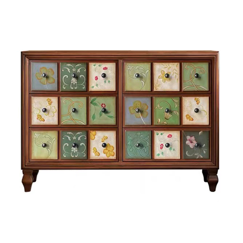 16.38/17.55 Width Coastal Storage Chest Dresser Solid Wood Dresser 49"L x 18"W x 35"H Brown Painted Clearhalo 'Bedroom Furniture' 'Dressers & Chests' 'dressers_chests' 'furn' 'furn_dressers_chests' 'Furniture' 6716046