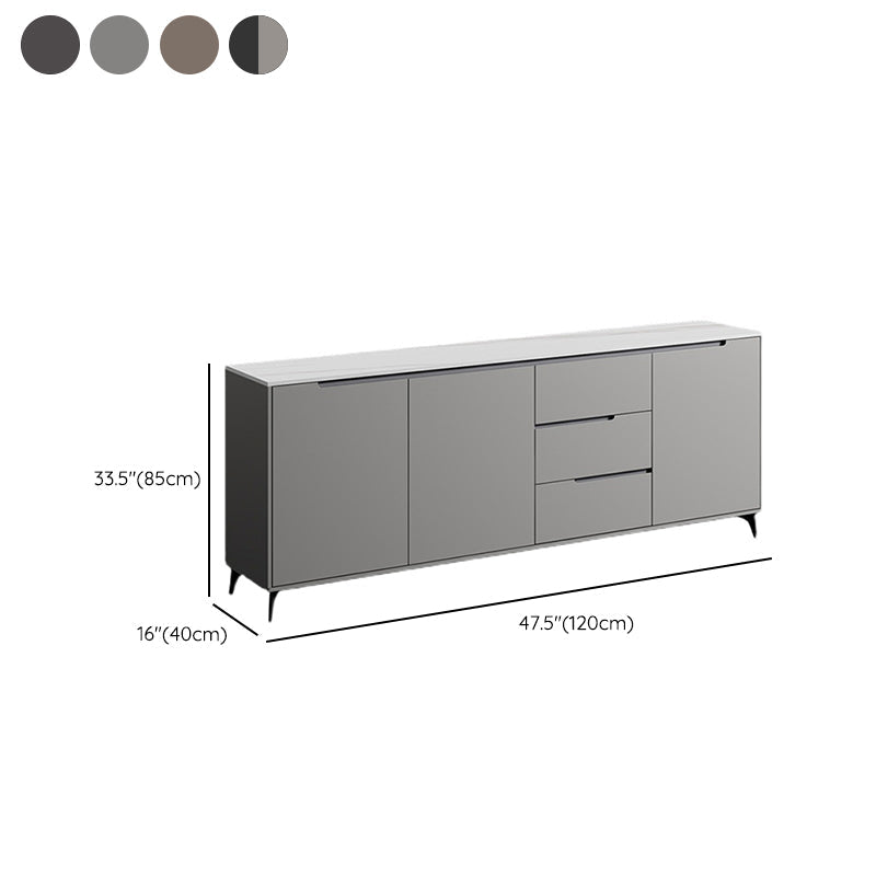 15.6-inch Width Contemporary Storage Chest Stone Dresser with 3 Drawers Clearhalo 'Bedroom Furniture' 'Dressers & Chests' 'dressers_chests' 'furn' 'furn_dressers_chests' 'Furniture' 6716084
