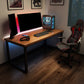 Solid Wood Rectangular Gaming Desk Sled Base 29.53" Tall Computer Desk 70.9"L x 31.5"W x 29.5"H Clearhalo 'furn' 'furn_office_desk' 'Furniture' 'Office Desks' 'Office Furniture' 'office_desk' 6716148